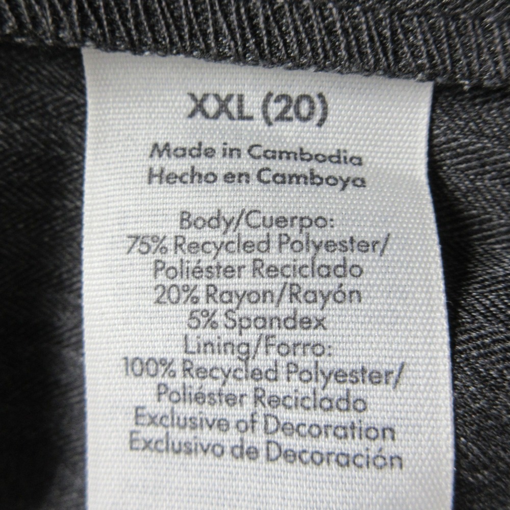 Babydoll Y2K‎ Vibe Sweetheart Tank Top  XXL Charcoal Gray Cami Lace Trim 2XL NWT - Picture 8 of 10